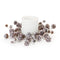 Melrose Flocked Pine Cone Candle Ring (Set of 2)