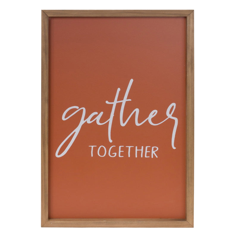 Melrose Gather and Thankful Sentiment Sign (Set of 2)