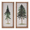 Melrose Framed Pine Tree Plaque (Set of 2)