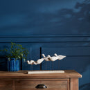Melrose Wooden Sea Bird Sculpture 13"L Brown Decor Home Accent Figurine