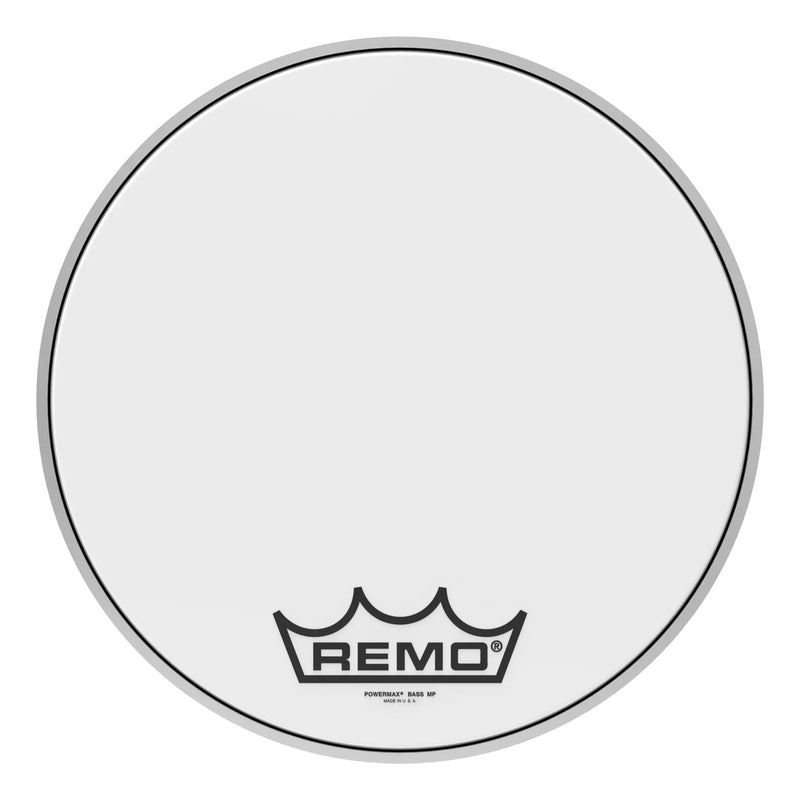 Remo Powermax Ultra White Crimplock 16" Bass Drumhead, PM-1016-MP