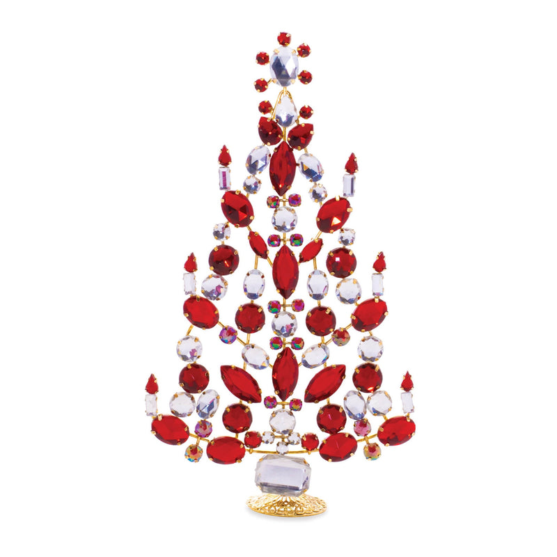 Melrose Jeweled Metal Christmas Tree (Set of 2)