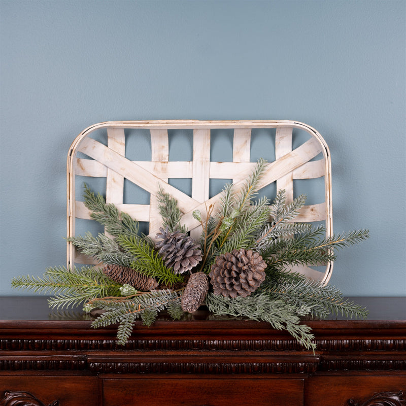 Melrose Pine Cone Wood Wall Hanging 20.5"H