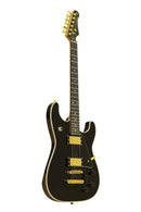 Stagg 30th Anniversary Legacy Mahogany HH Electric Guitar Black – 30TH-LEGACY-BLK
