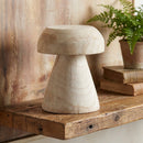 Melrose Wood Mushroom Stool 12.5"H