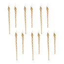 Melrose Swirled Glass Icicle Ornament (Set of 12)