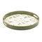 Melrose Round Deer and Pine Tree Print Tray 13.5"H