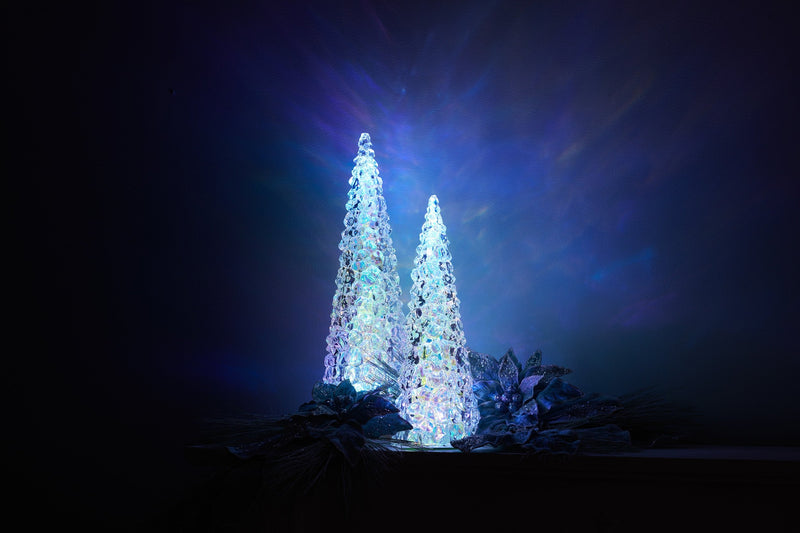 Melrose Iridescent LED Pine Tree 13.5"H