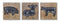 Melrose Farm Animal Plaque Wall Decor, Rustic, Wood