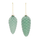 Melrose Frosted Glass Pinecone Ornament (Set of 6)