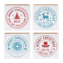 Melrose Postal Christmas Stamp (Set of 4)