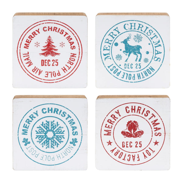 Melrose Postal Christmas Stamp (Set of 4)