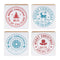 Melrose Postal Christmas Stamp (Set of 4)
