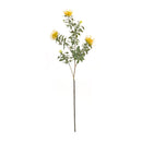 Melrose Yellow Flocked Protea Spray (Set of 6)