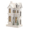 Melrose LED Flocked Wooden House 21.5"H