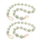 Melrose Green Glass and Wood Bead Garland (Set of 2)