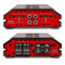 DS18 SXE-1200.4/RD 4-Channel 400W RMS Amplifier - Red