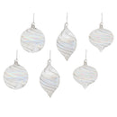 Melrose Iridescent Swirl Glass Ornament (Set of 6)