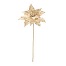 Melrose Beaded Poinsettia Flower Stem (Set of 6)