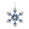 Melrose Beaded Metal Snowflake Ornament (Set of 12)
