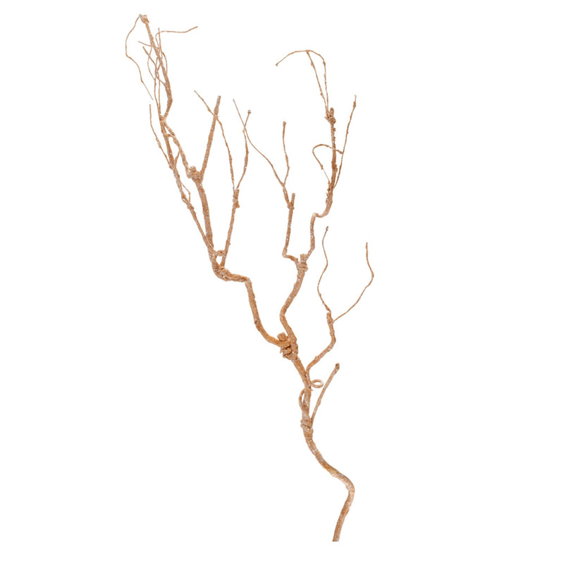 Melrose Glittered Bronze Twig Branch (Set of 6)