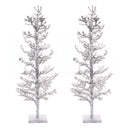 Melrose Icy Jeweled Twig Tree (Set of 2)
