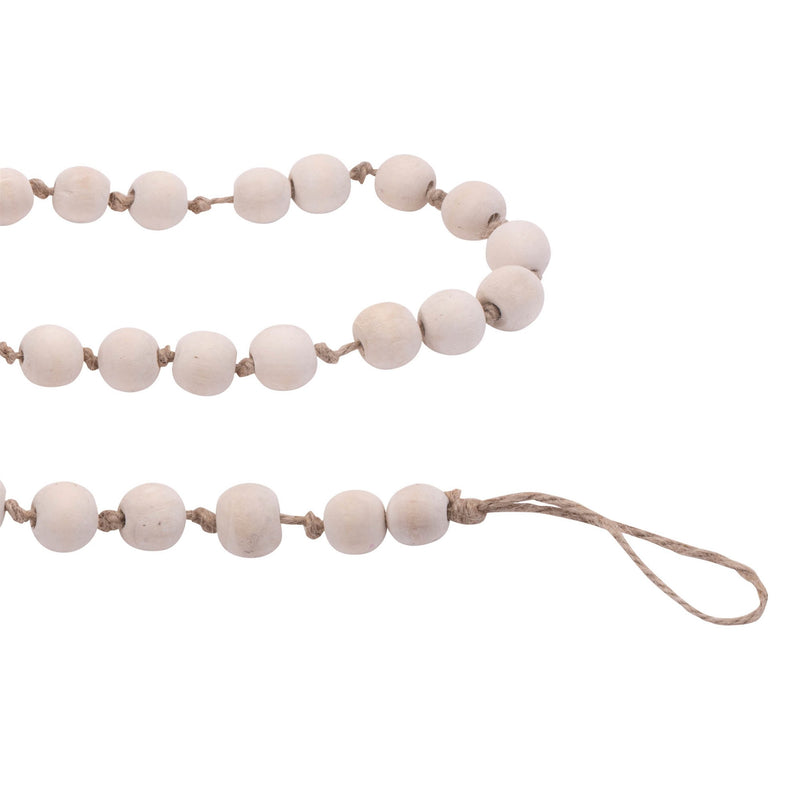 Melrose Wood Beaded String Garland (Set of 2)
