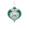 Melrose Green Glass Reflector Ornaments – Set of 12