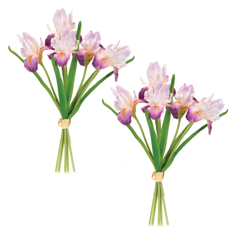 Melrose Purple Iris Floral Bundle (Set of 2)