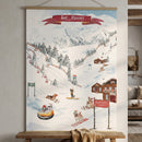 Melrose Winter Dogs Ski Resort Banner 48"H