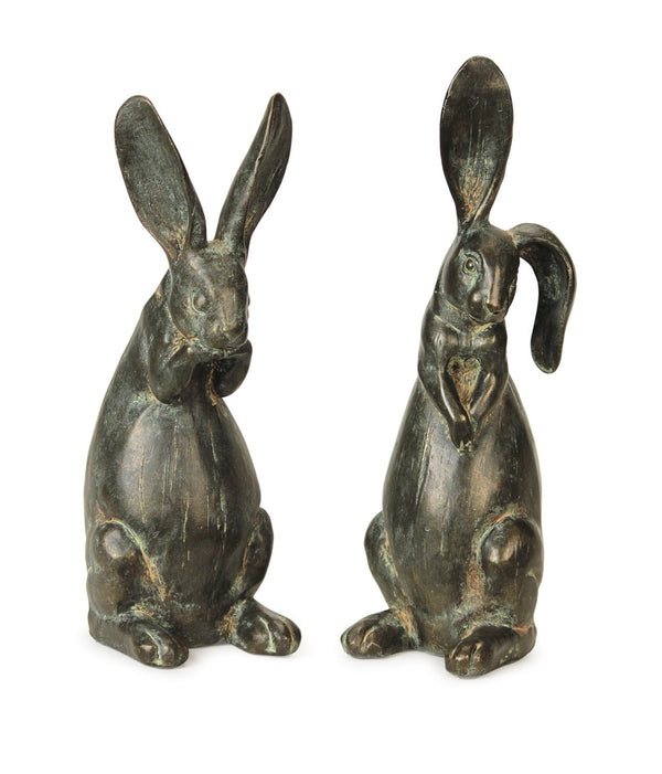 Melrose Floppy Ear Rabbit Statue (Set of 2)