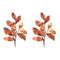 Melrose Metallic Harvest Leaf Spray (Set of 2)
