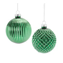 Textured Glass Ball Ornament (Set of 12)