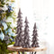 Melrose Velvet Pine Tree (Set of 3)