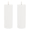 Melrose FIA Wick White Pillar Candle (Set of 2)