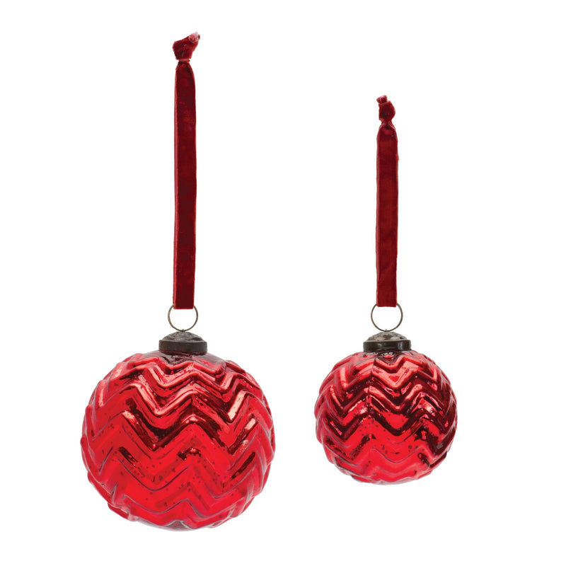 Melrose Mercury Glass Ball Ornament (Set of 4)