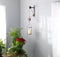 Melrose Industrial Pulley Mounted Canister Candleholder Wall Decor, Rustic