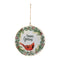 Melrose Seasons Greetings Cardinal Disc Ornament (Set of 6)