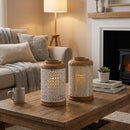 Geometric Punched Metal Lantern (Set of 2)