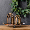 Melrose Modern Metal Arches Sculpture (Set of 2)