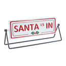 Melrose Reversible Christmas Sentiment Metal Table Sign (Set of 2)