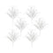 Melrose White Glitter Twig Bush (Set of 6)