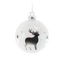 Melrose Glittered Glass Deer Ornament (Set of 6)