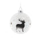Melrose Glittered Glass Deer Ornament (Set of 6)