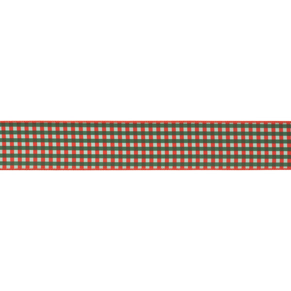 Melrose Plaid Wired Ribbon 4" x 5 Yds