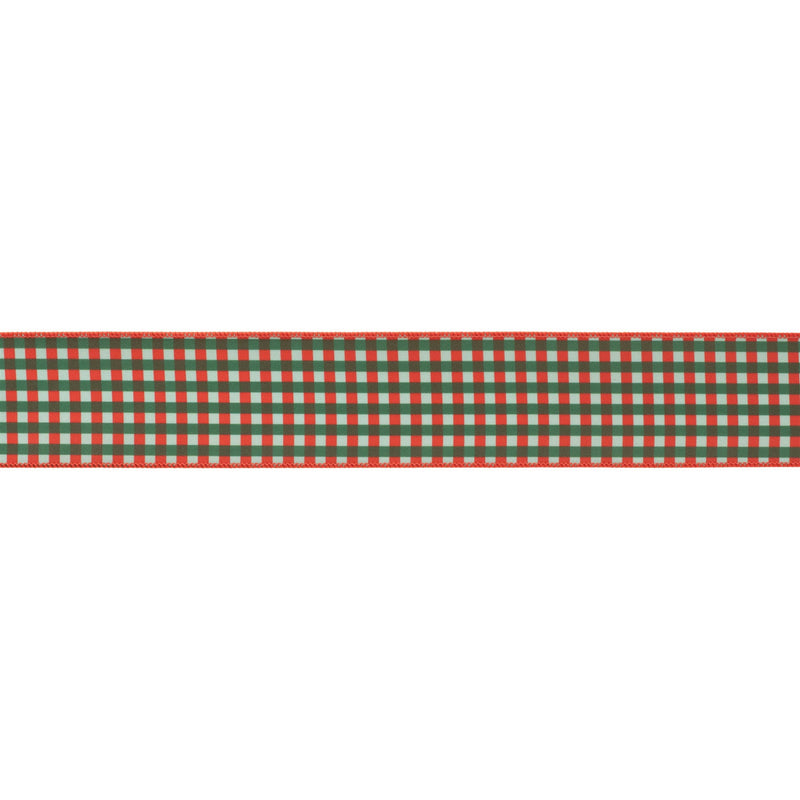 Melrose Plaid Wired Ribbon 4" x 5 Yds