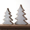 Melrose Wood Pine Tree Decor (Set of 2)