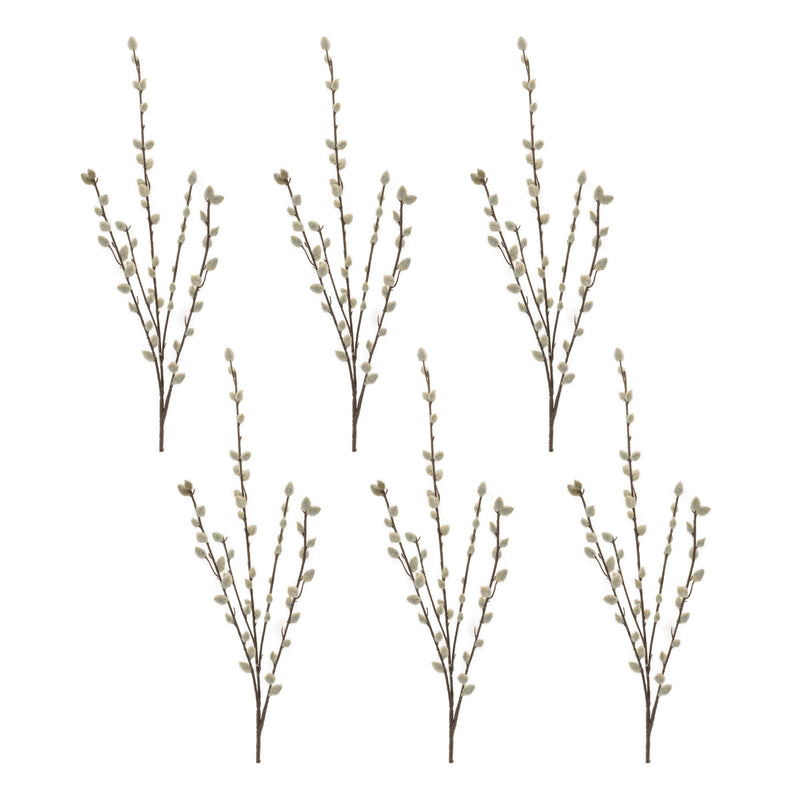 Melrose Pussy Willow Twig Spray (Set of 6)