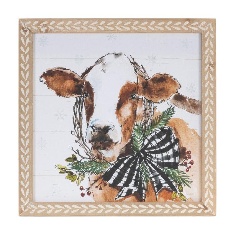 Melrose Framed Winter Farm Animal Print (Set of 2)
