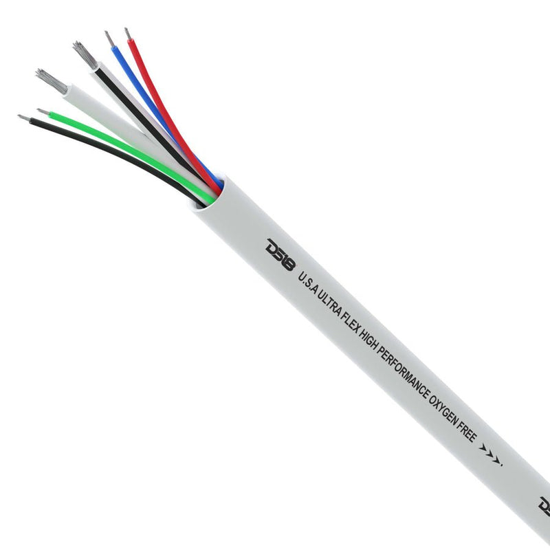 DS18 Marine-grade 18 GA RGB + 16 GA Speaker Wire – 100 ft (OFC, Tinned) – MOFC1618GA100S